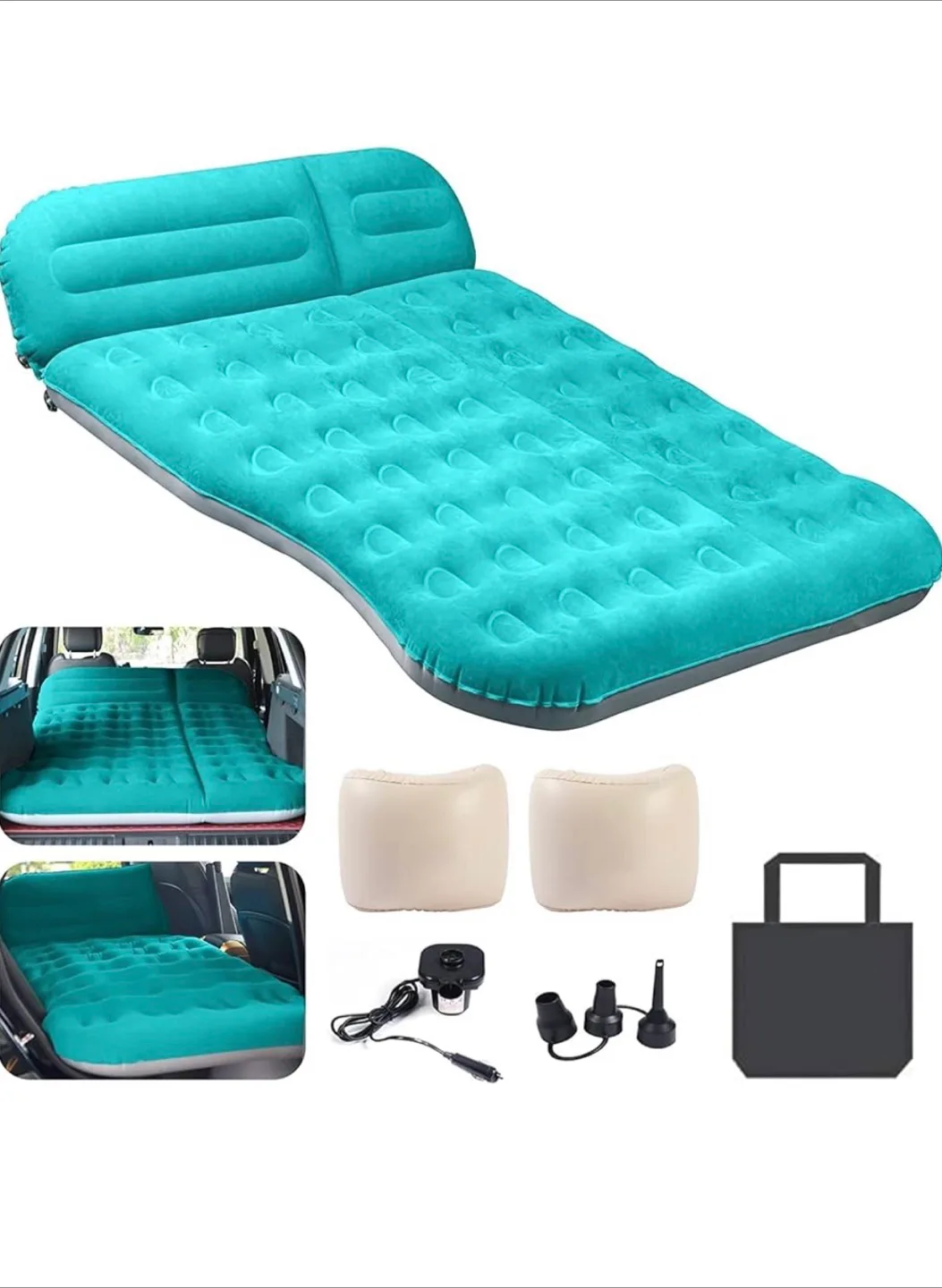Car Inflatable Mattress - Teal thumbnail