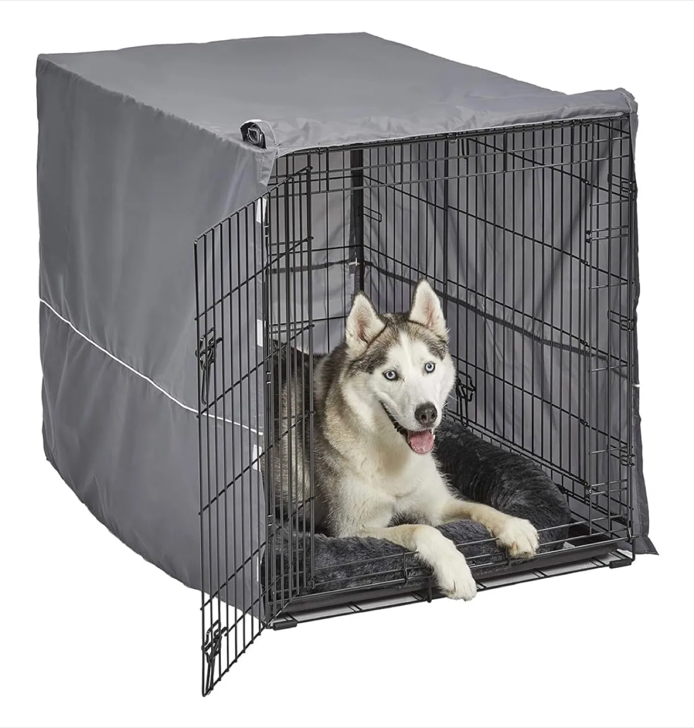 (2x) Brand New World 42-Inch Double Door Dog Crate Kit thumbnail