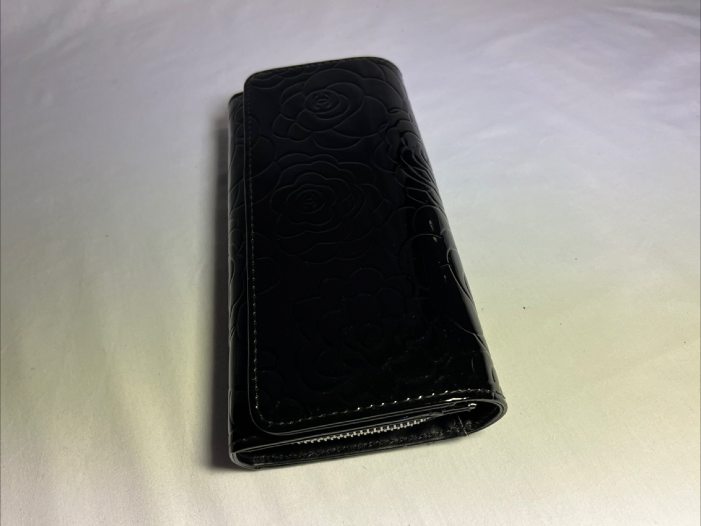 Black Floral Pattern Clutch - photo 4
