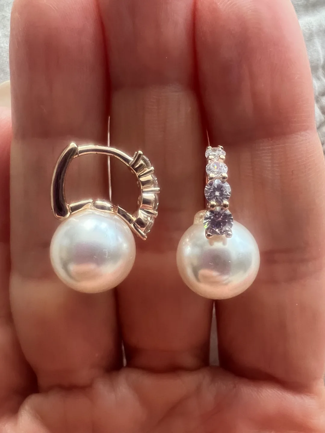 14k pearl earrings