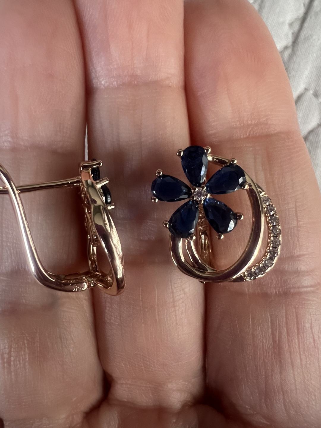 14k Sapphire earrings