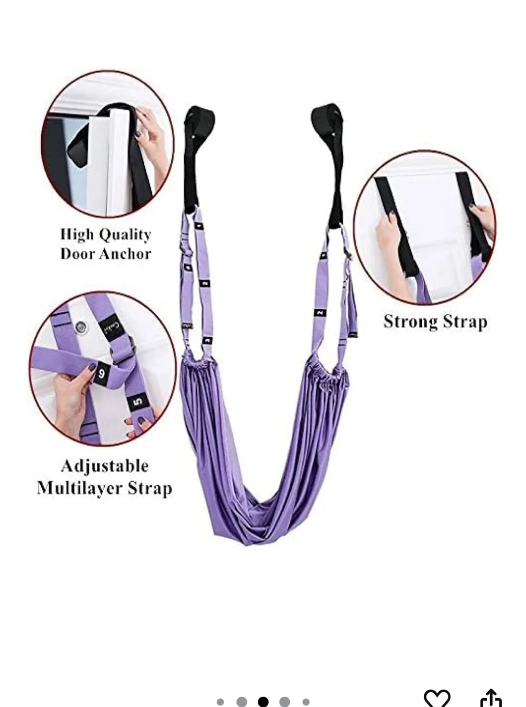 Pink Aerial Yoga Hammock Swing image indicator(3)