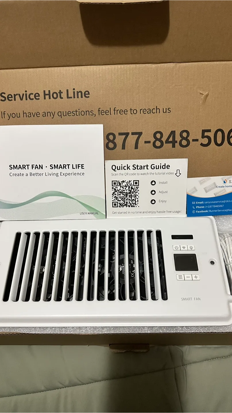 SANYCASA Register Booster Fan - New(open box) thumbnail