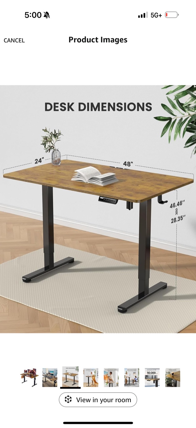 Adjustable Standing Desk 48x24 - photo 2