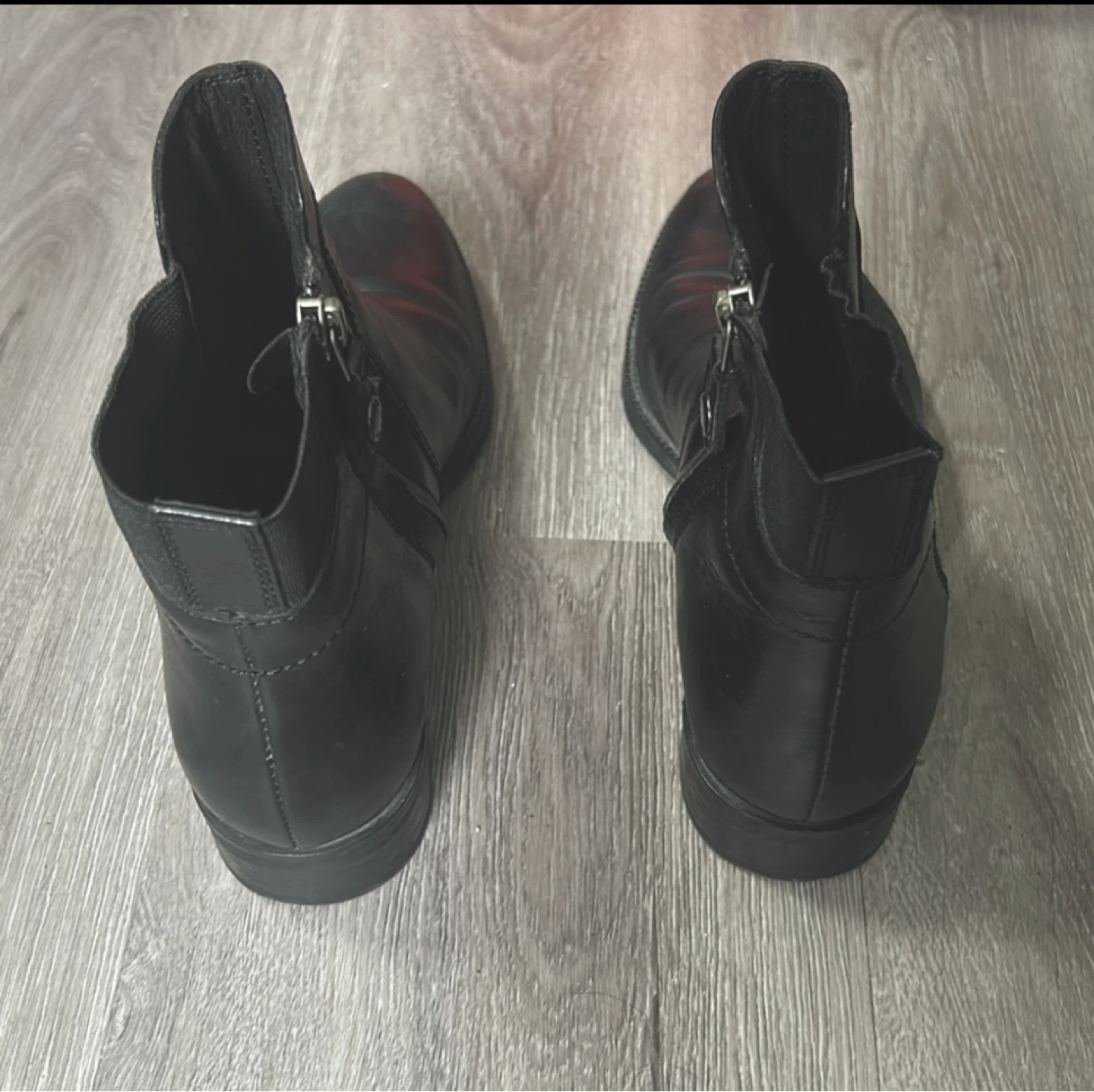 Geox Black Leather Ankle Boots| 7.5 - photo 4