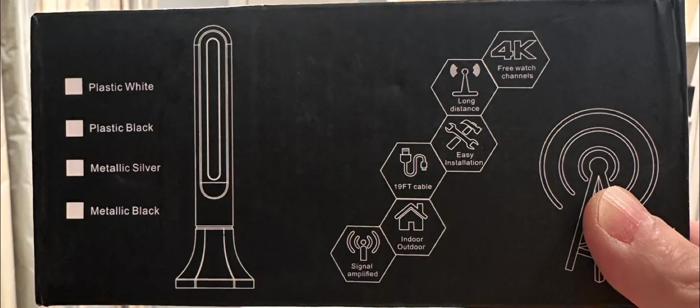 HDTV Antenna - Indoor/Outdoor, 4K Ready image indicator(3)