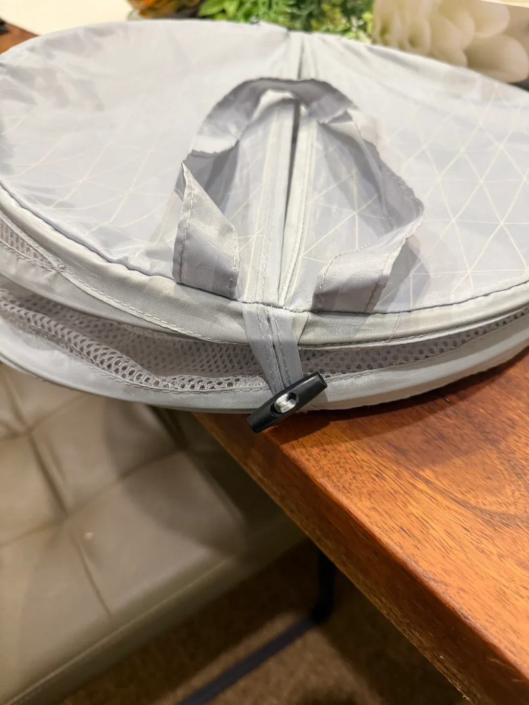 Collapsible Mesh Laundry Hamper - Grey image indicator(3)