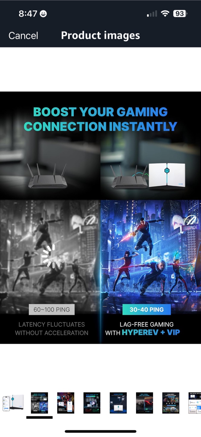 HYPEREV Gaming Router WiFi 6 - Like New! - photo 3