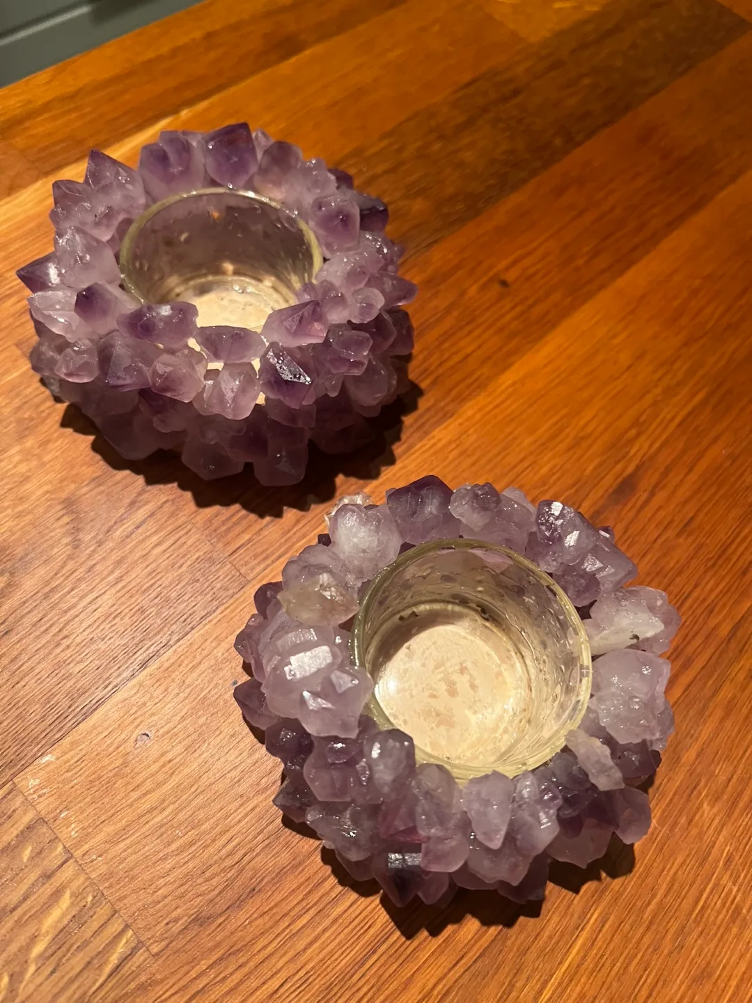 Amethyst tea light candle holder image indicator(2)