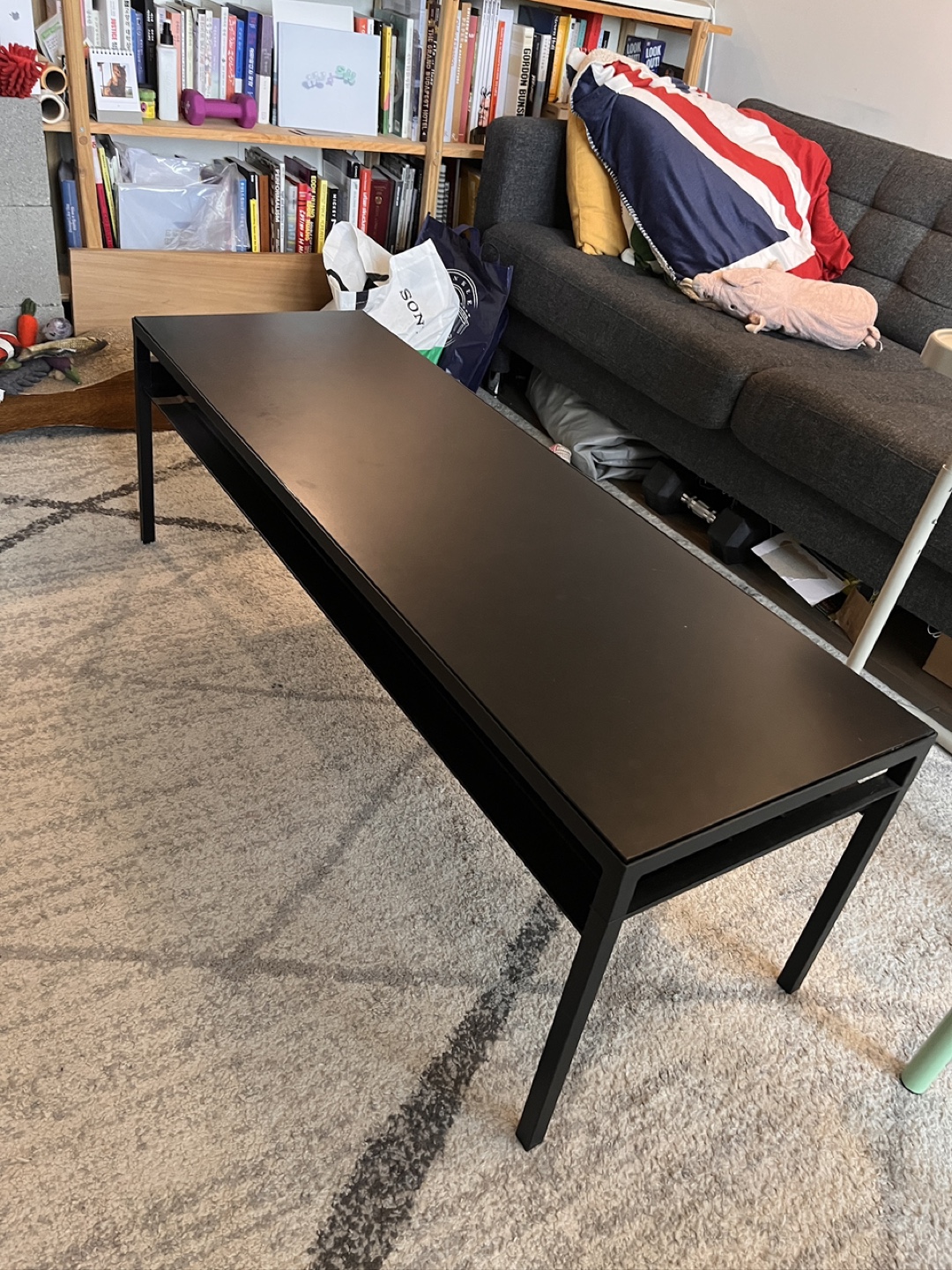 IKEA Vittsjö Black Coffee Table - 47 1/4" - photo 2