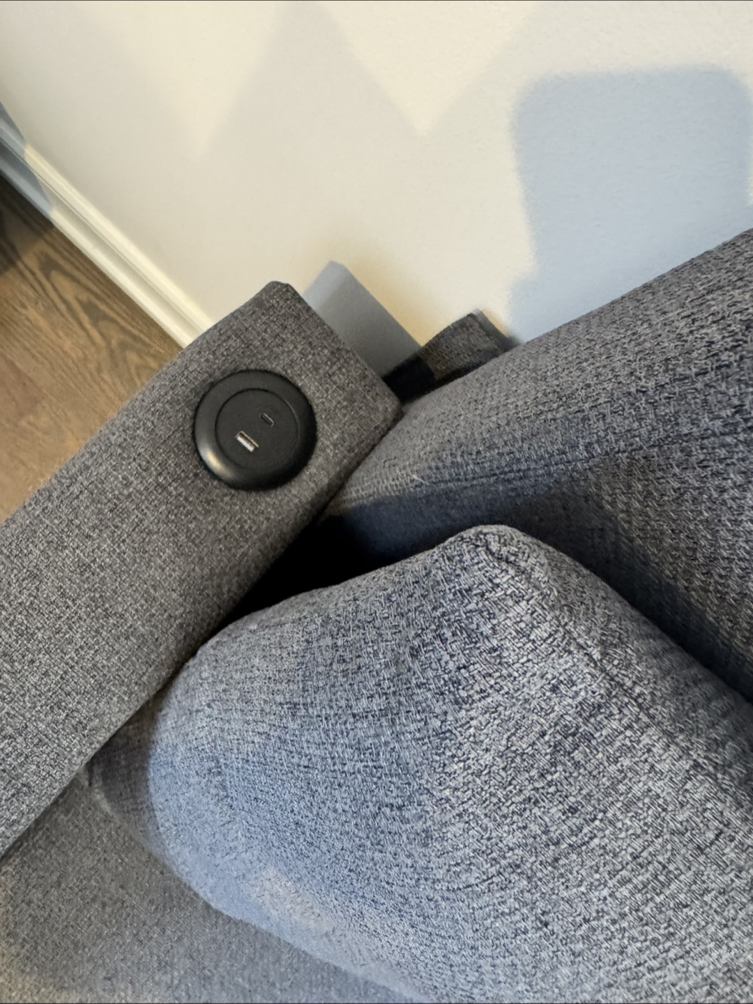 Gray Sofa Bed w/ Fast Charge Port & Cup Holders - photo 4