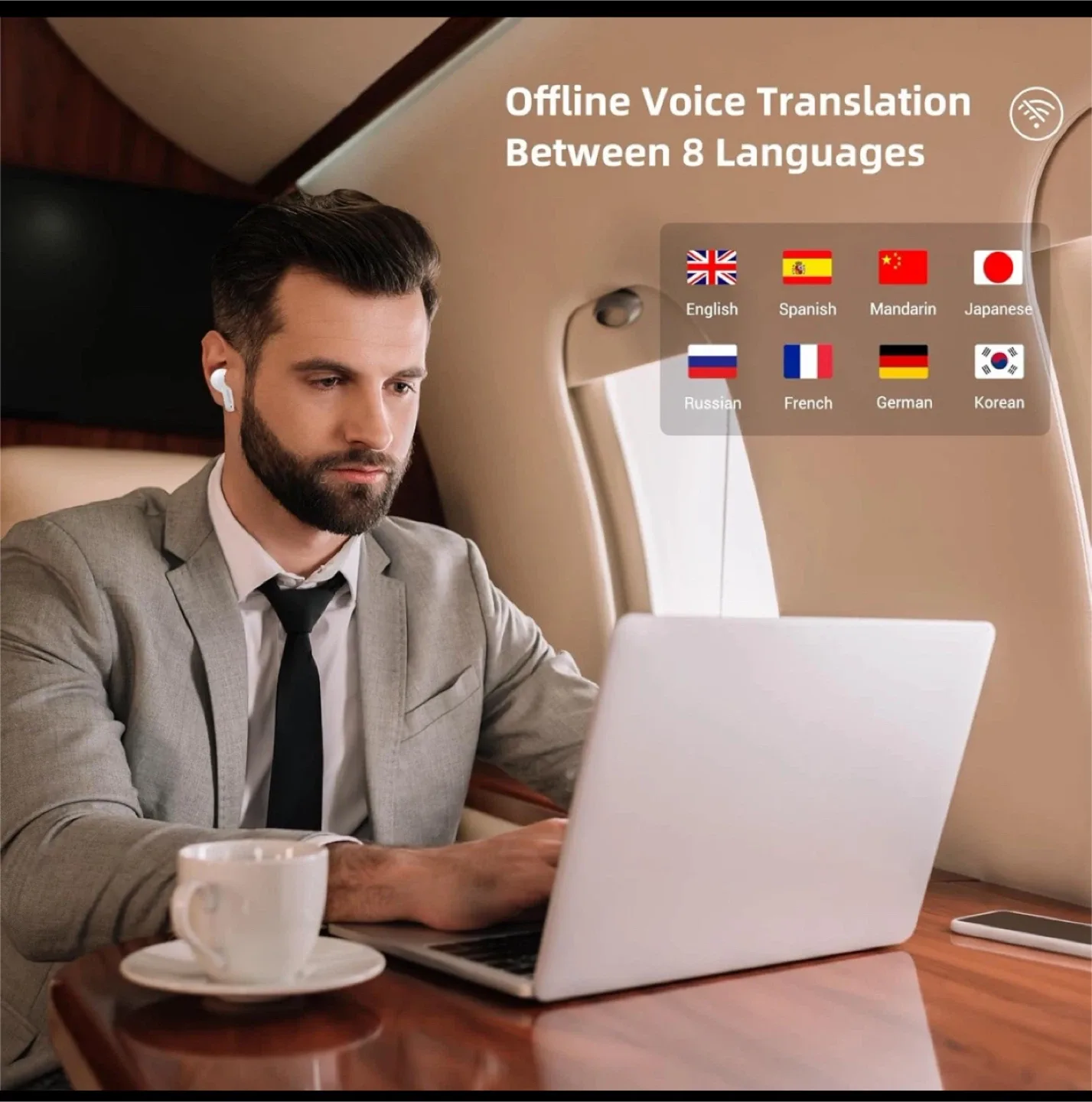 Translator Earbuds with Offline Translation Support image indicator(5)