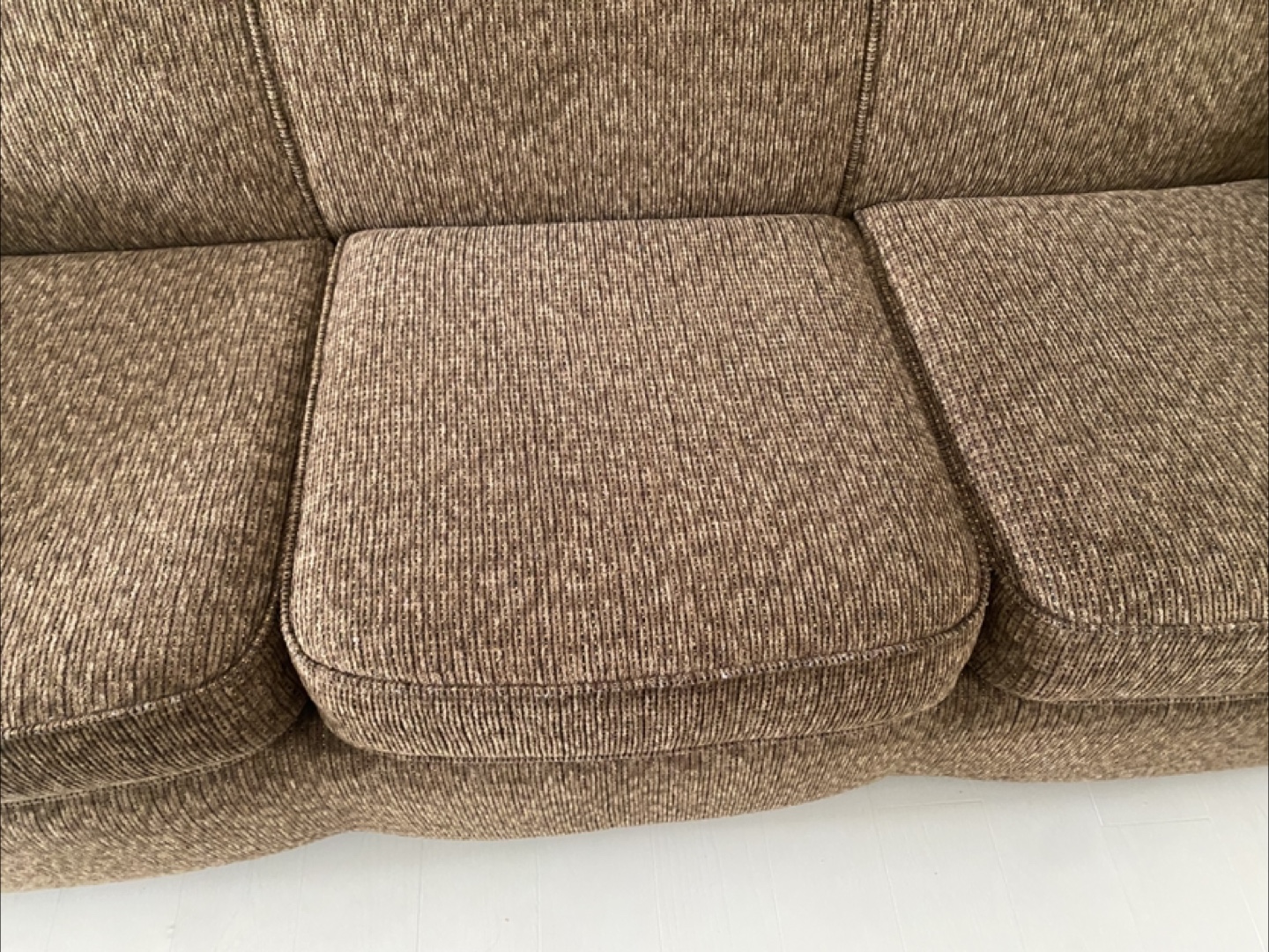 Brown Three Seater Sofa - photo 2
