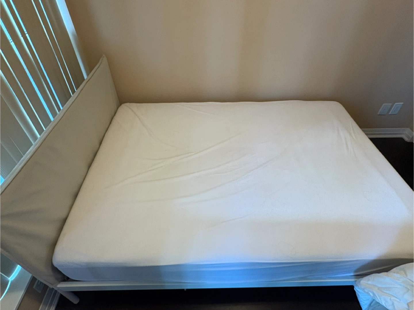 IKEA Kleppstad Bed Frame - White/Vissle Beige - Full/Double - photo 3