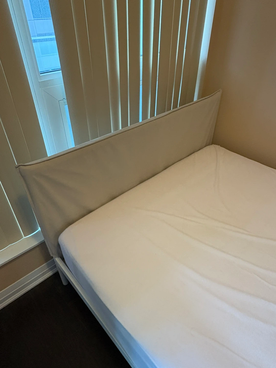 IKEA Kleppstad Bed Frame - White/Vissle Beige - Full/Double - photo 2