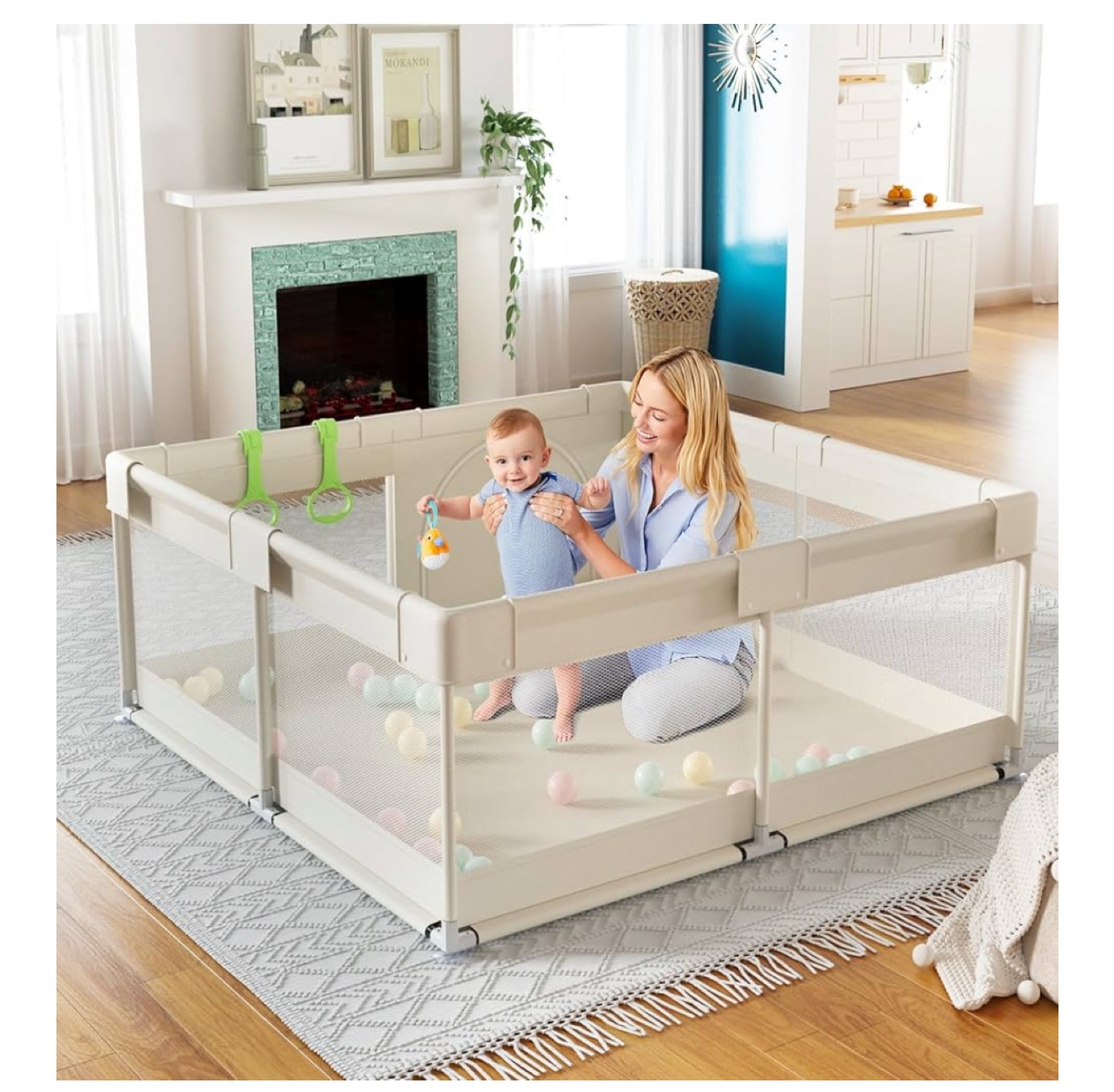 Baby Playpen - Safe Play Area 47x47inch