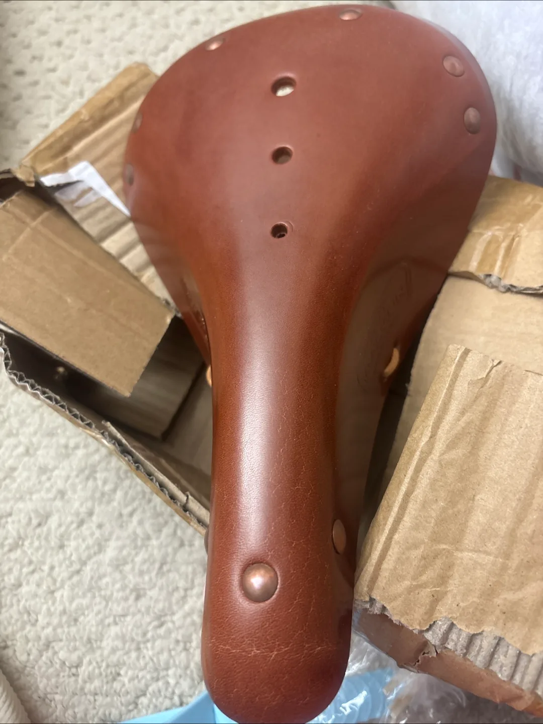 Brooks Brown Leather Bike Saddle thumbnail