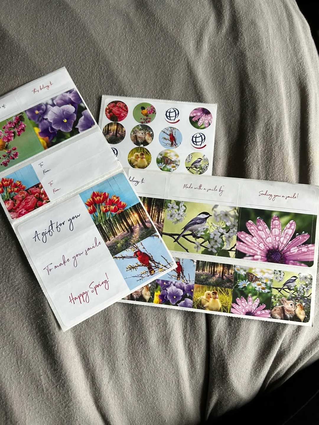 Spring-Themed Gift Tags & Stickers thumbnail