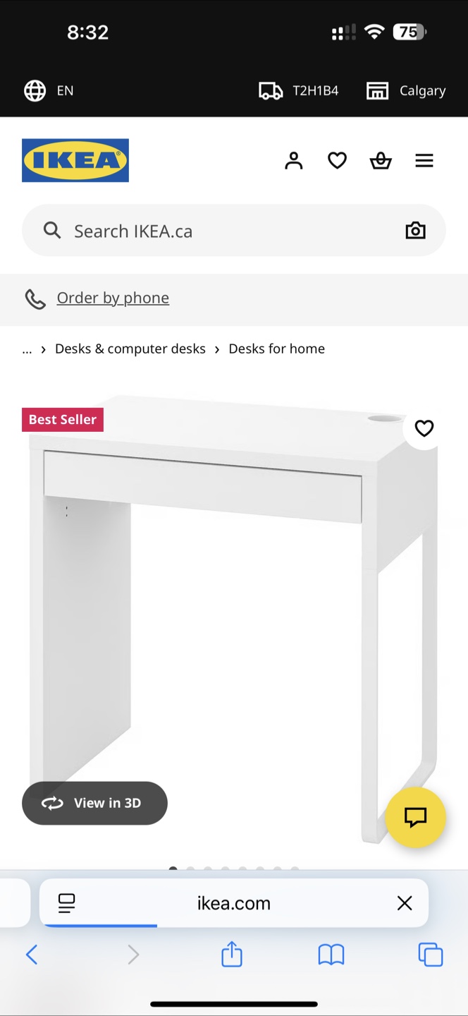 IKEA White Desk - photo 2