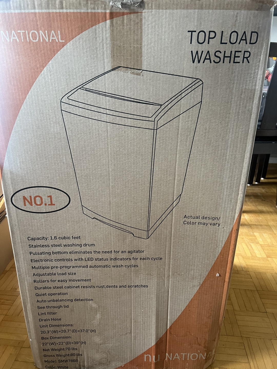 nu NATIONAL Top Load Washer SMW7866