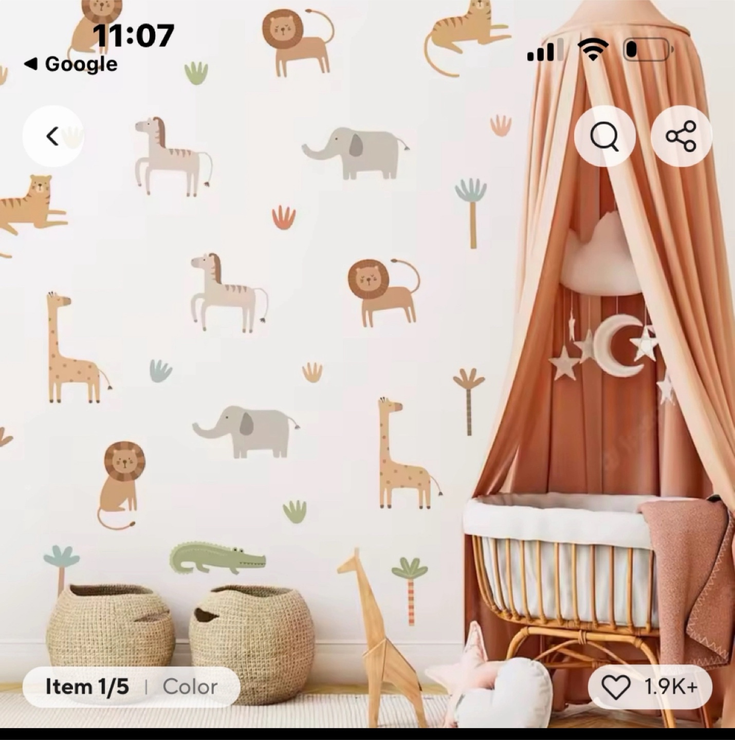 Sprouté Fox Home Decoration Stickers (30x90cm) - photo 2