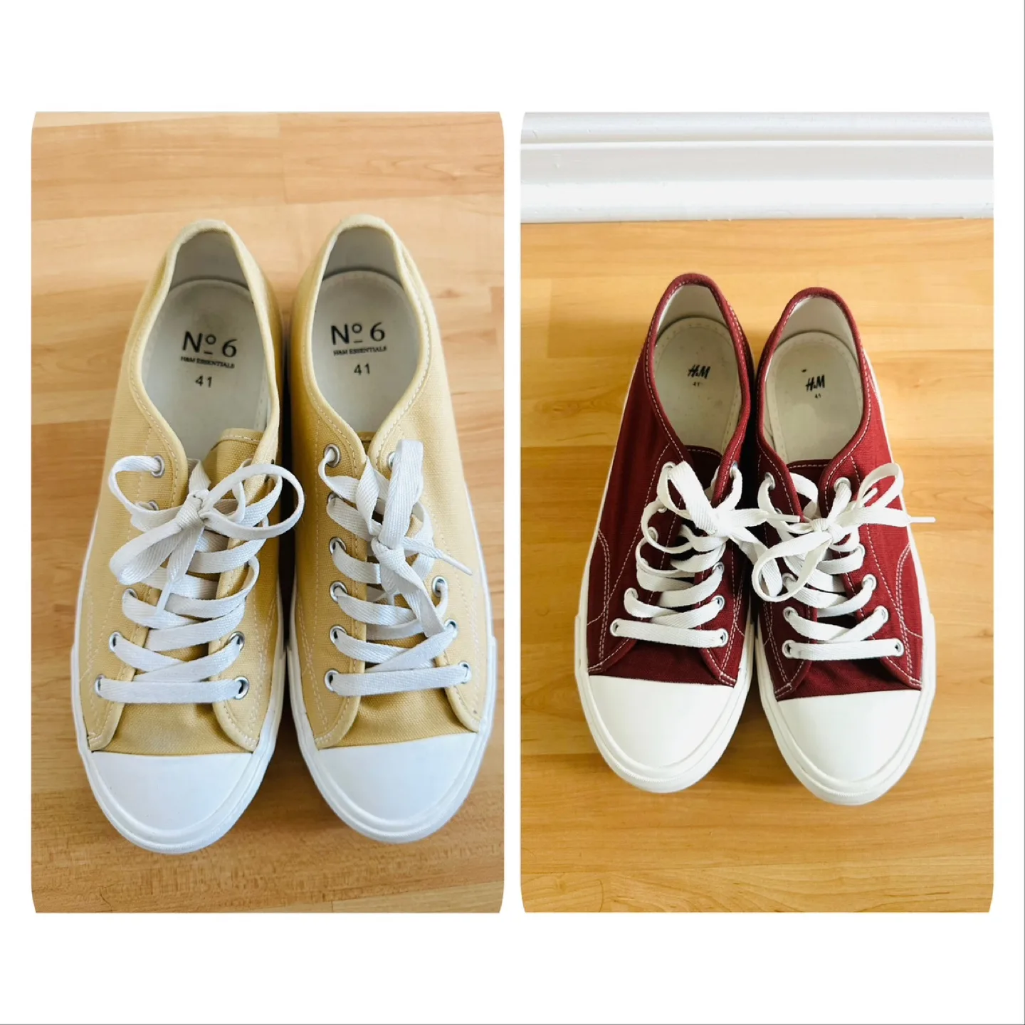 H&M Essentials Canvas Sneakers - Size 41 thumbnail