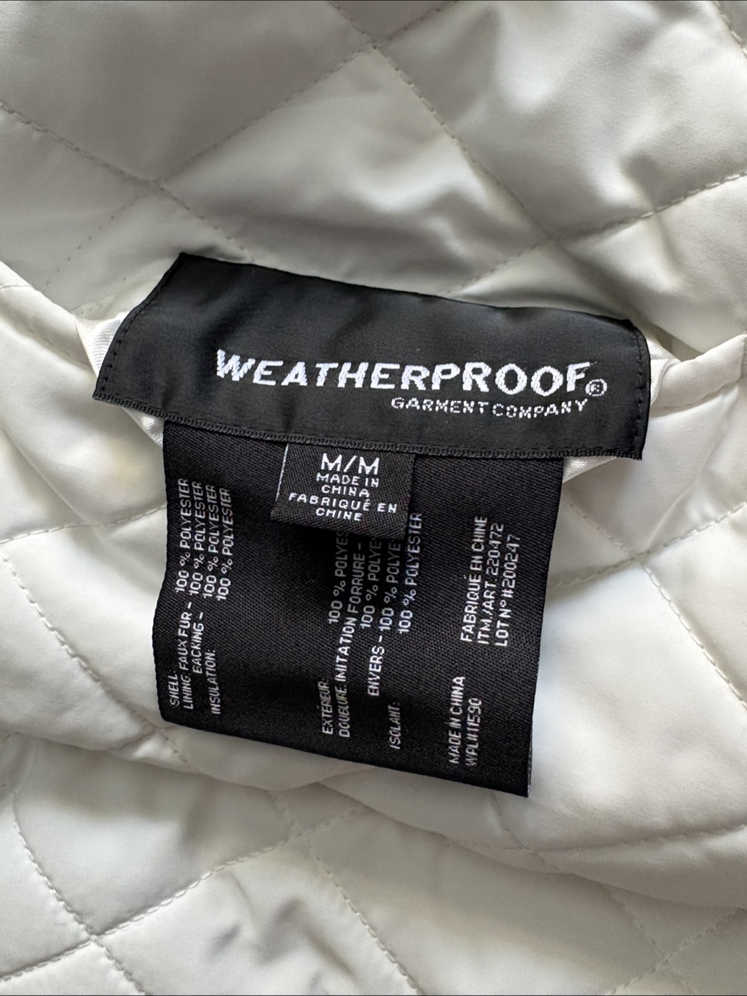 Weatherproof Quilted Vest - Size M - photo 3