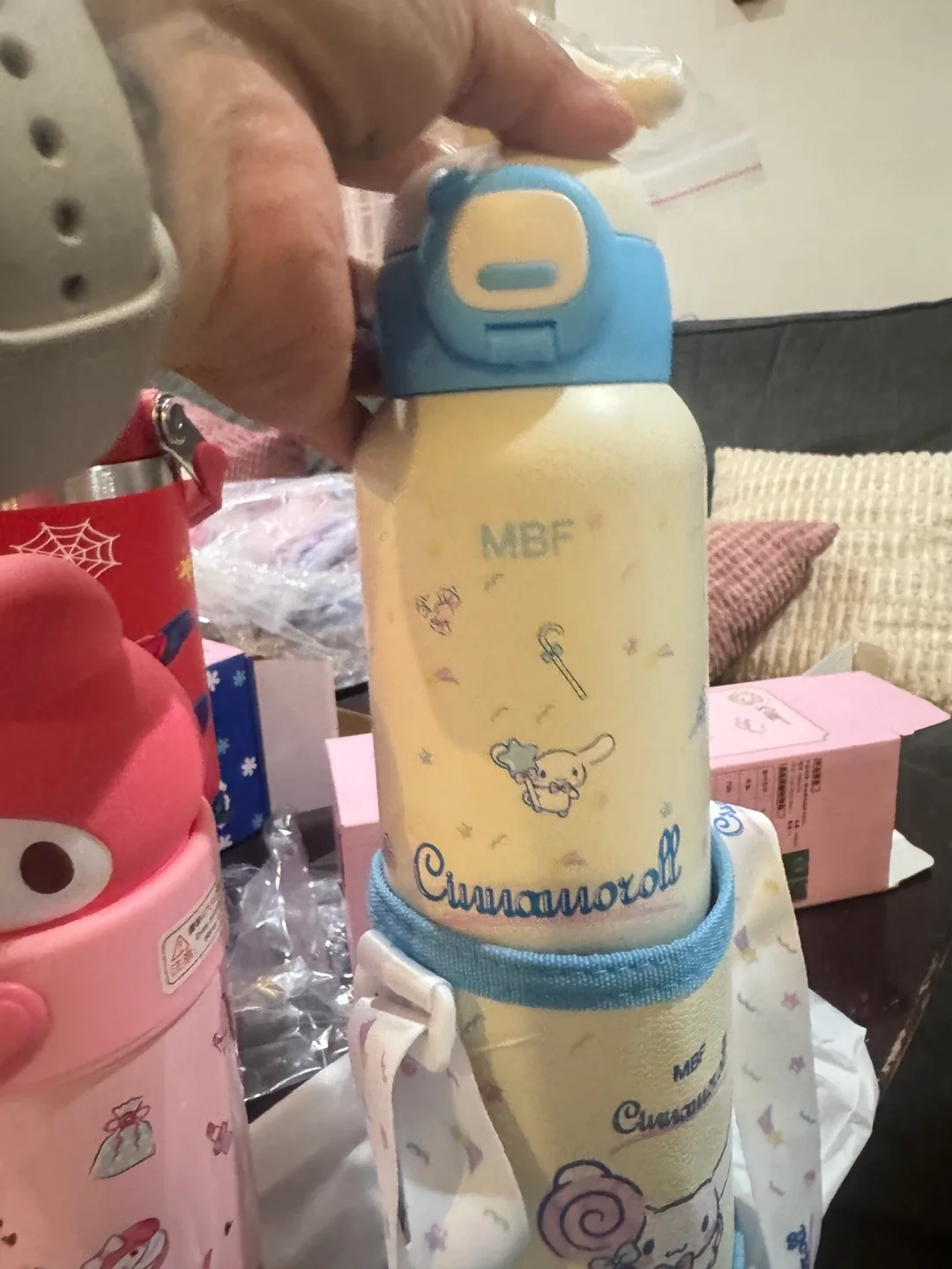 Cinnamoroll & My Melody Water Bottle and Spider-Man thumbnail