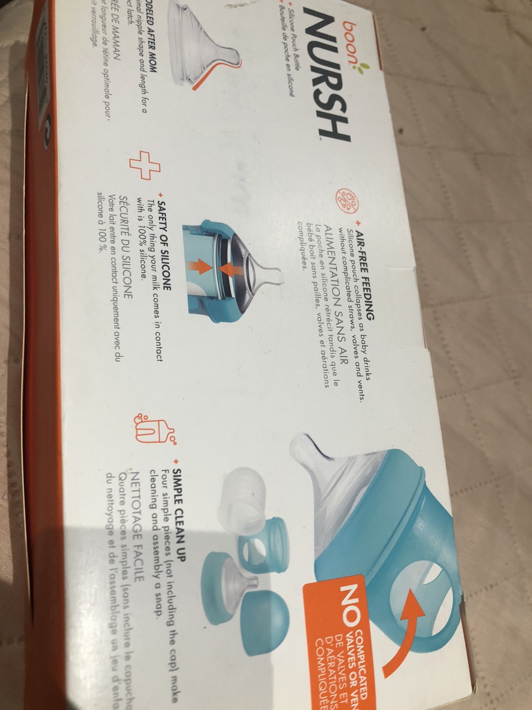Boon Nursh Silicone Baby Bottle, New in Box - photo 3