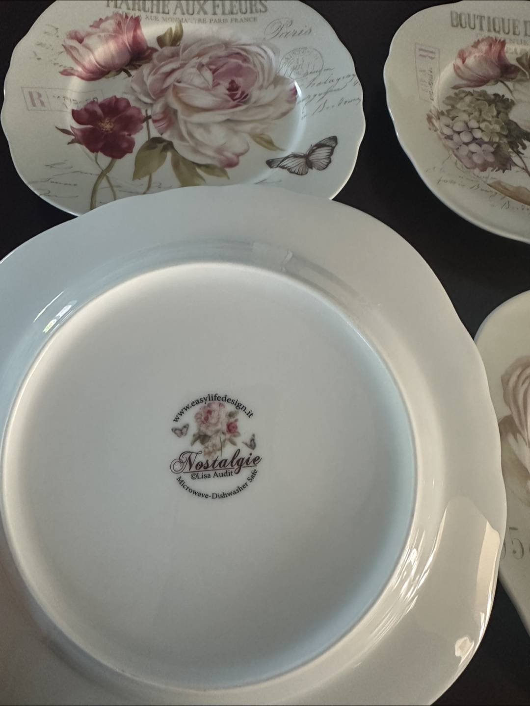 8 Desert Plates and 2 Tier Plate Cake Stand - photo 4