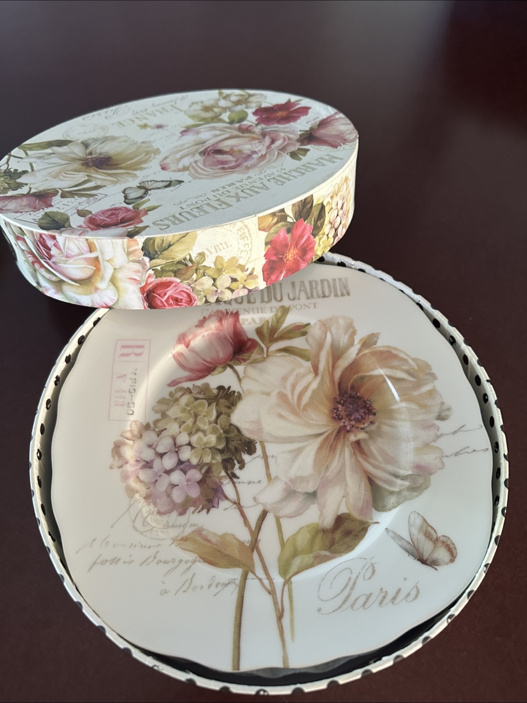 8 Desert Plates and 2 Tier Plate Cake Stand - photo 5