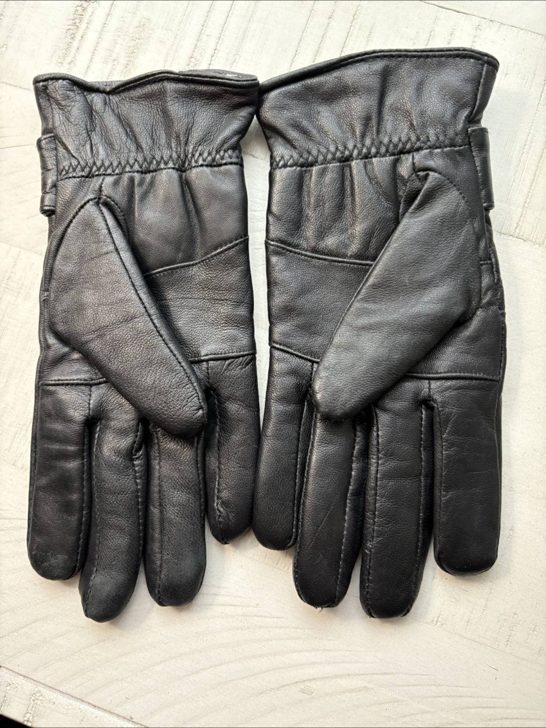 Thermo-Strata Black Leather Gloves - photo 3