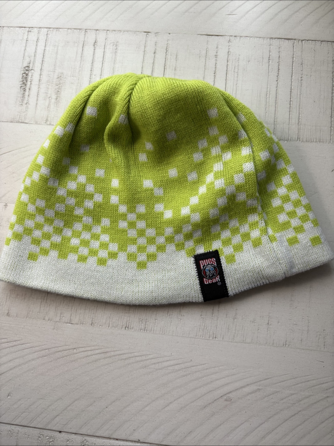 Pugs Gear Beanie - Blue & White Pattern - photo 3