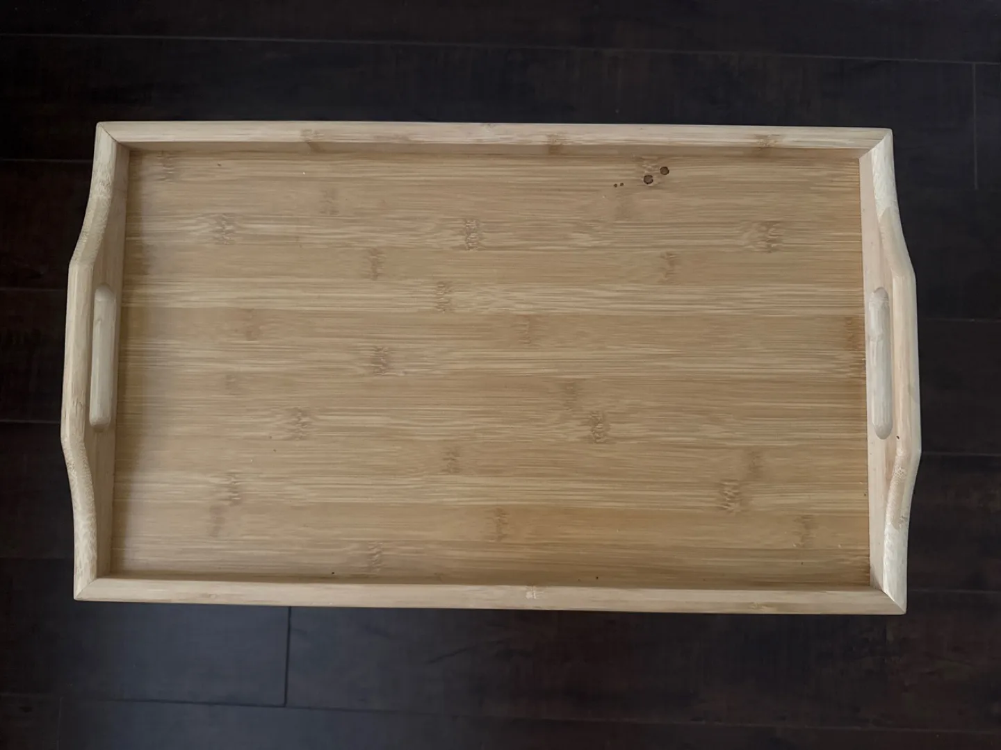 Bamboo Bed Tray Table with Folding Legs image indicator(2)