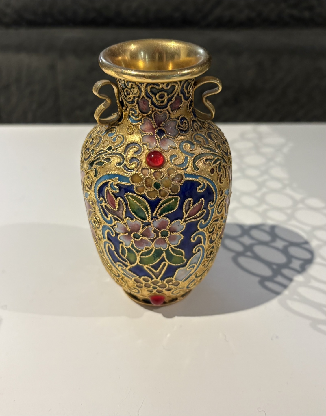 Vintage Miniature Cloisonné Vase