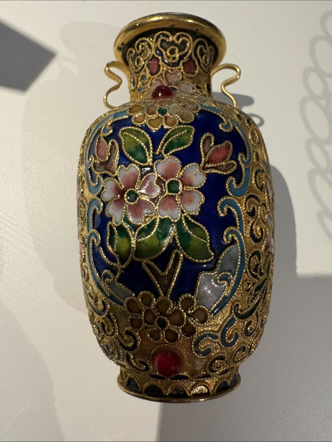 Vintage Miniature Cloisonné Vase - photo 2