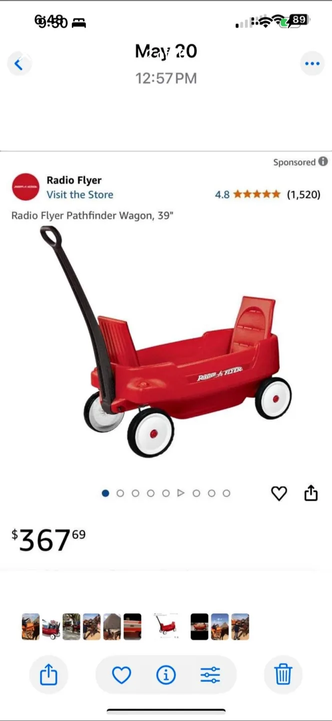Radio Flyer red wagon excellent condition image indicator(2)