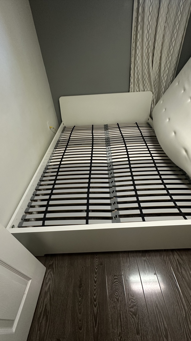 IKEA White Queen Bed Frame - photo 2