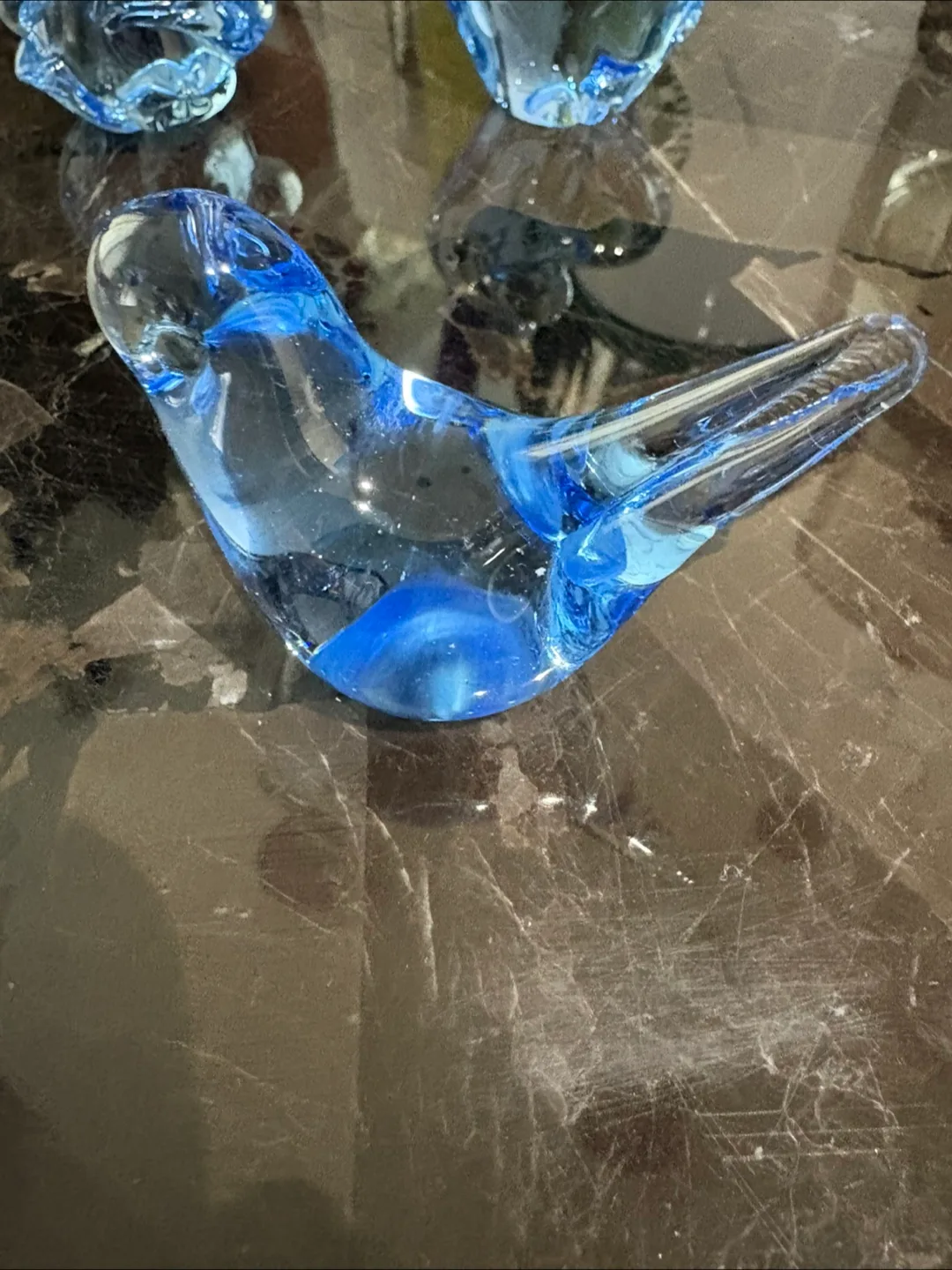 Vintage Blue Glass Figurines image indicator(4)