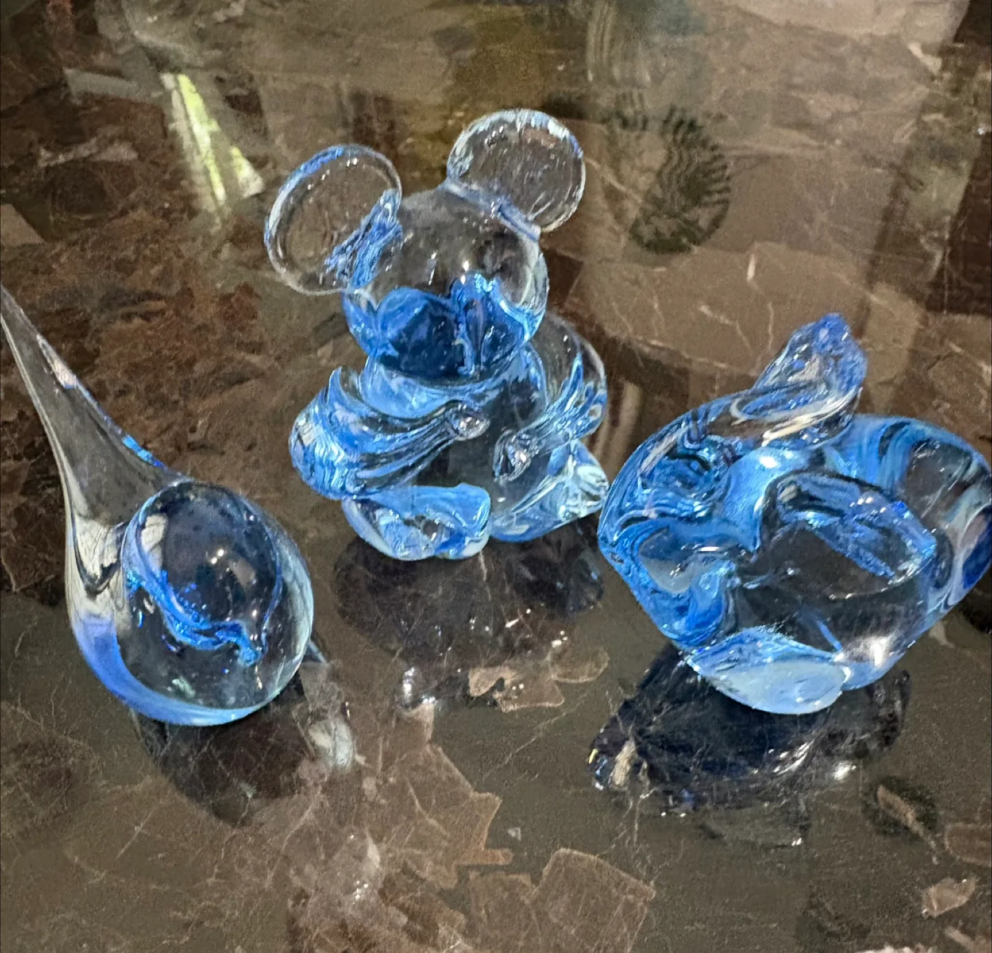 Vintage Blue Glass Figurines thumbnail