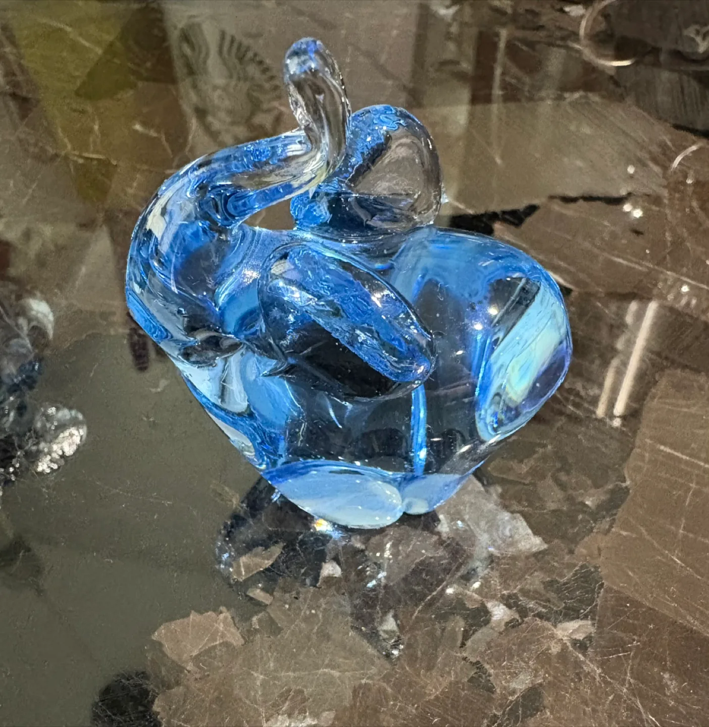 Vintage Blue Glass Figurines image indicator(2)