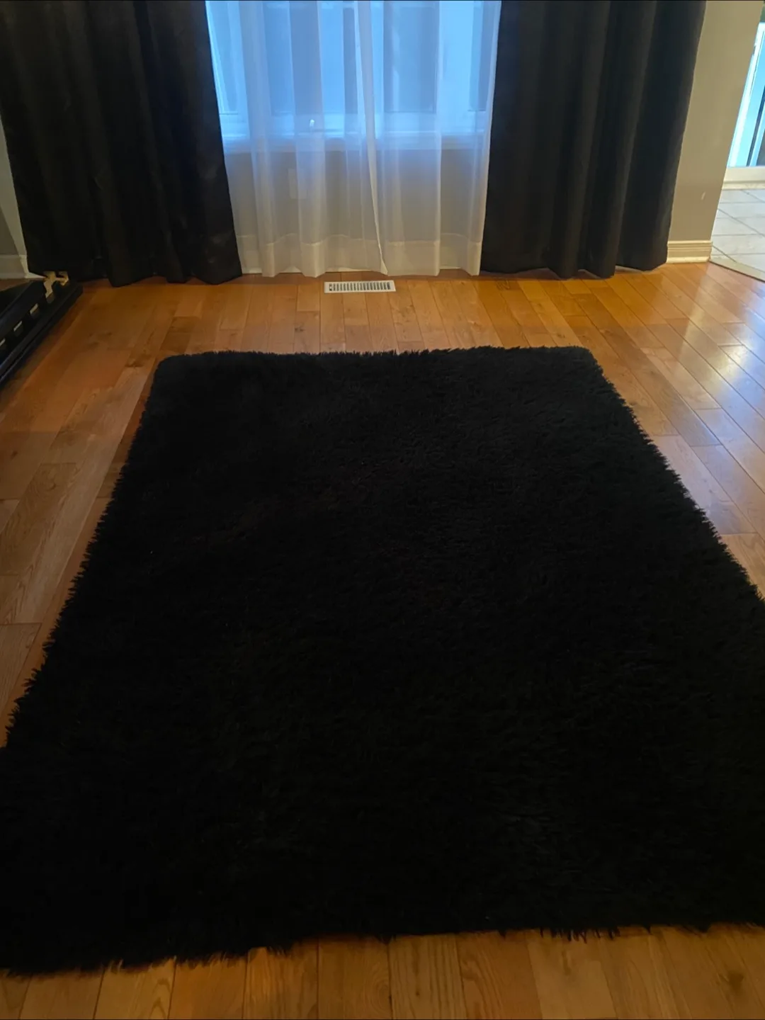 Black Shag Rug