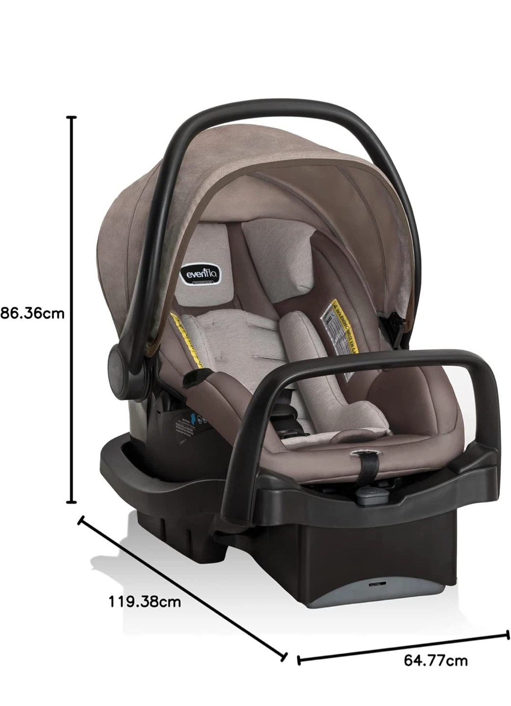 Evenflo Pivot Travel System – Stroller + Car Seat + Base - photo 5