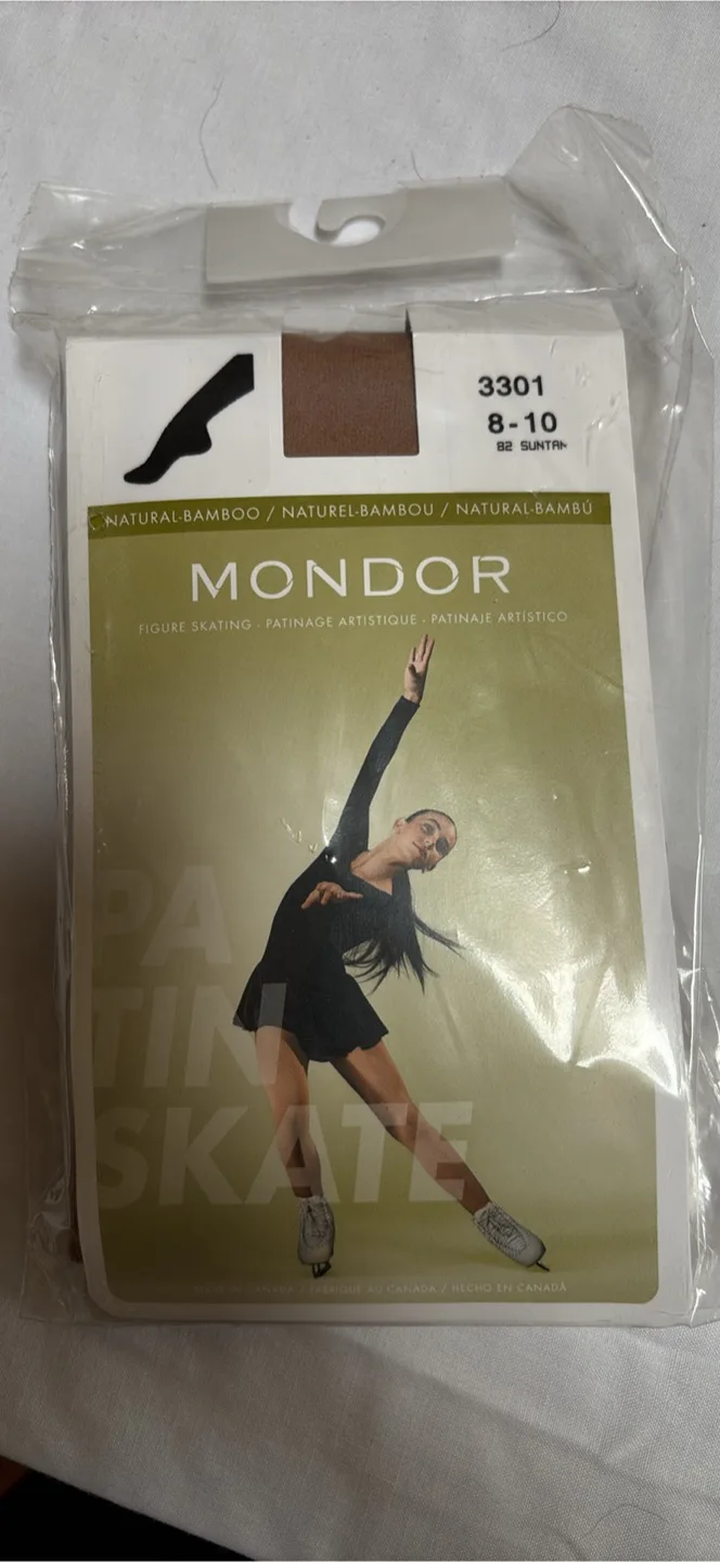 Mondor Figure Skating Tights - Size 8-10 thumbnail