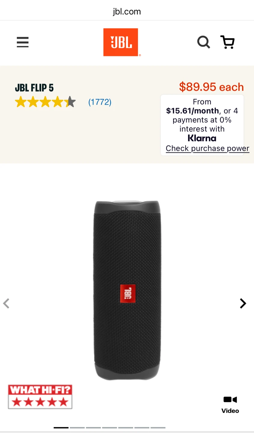 JBL Flip 5 Bluetooth Speaker - Black - photo 3