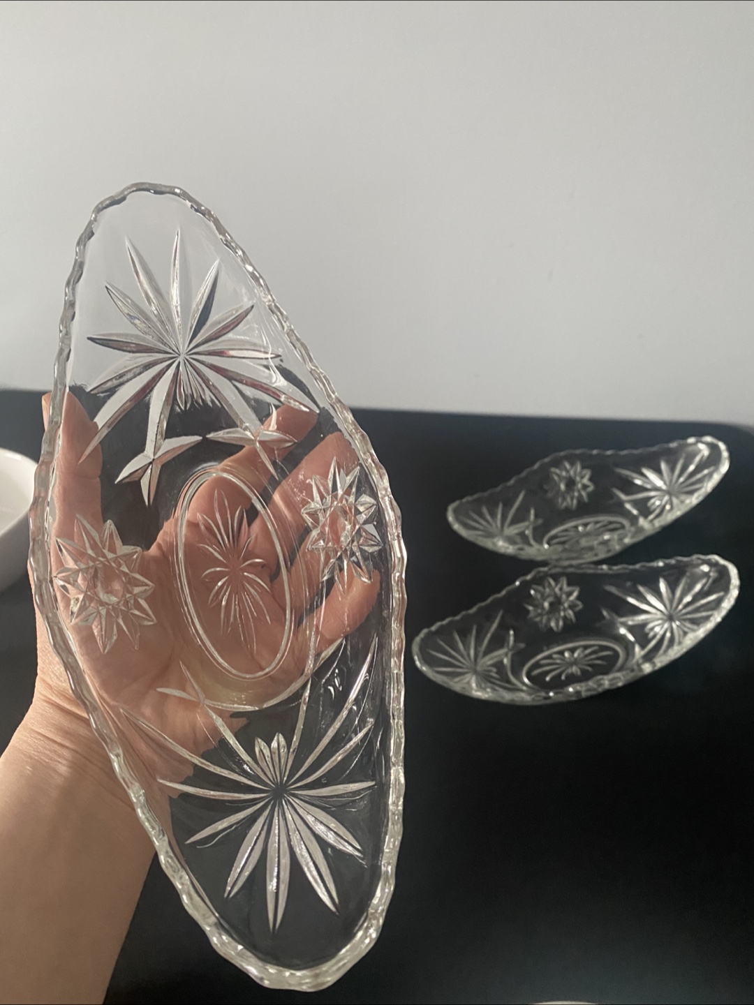 Vintage Crystal Serving Dishes - photo 2