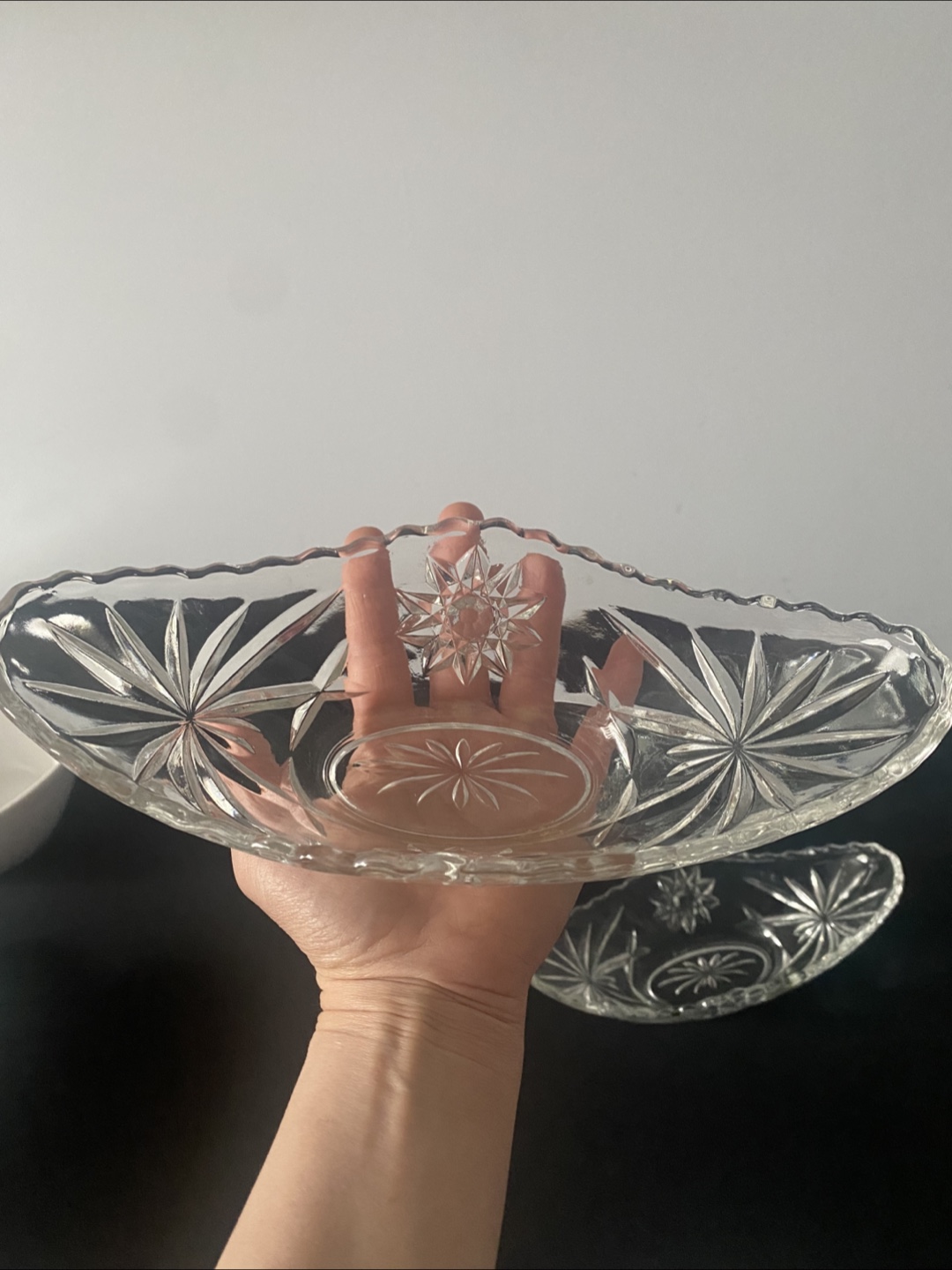 Vintage Crystal Serving Dishes - photo 3