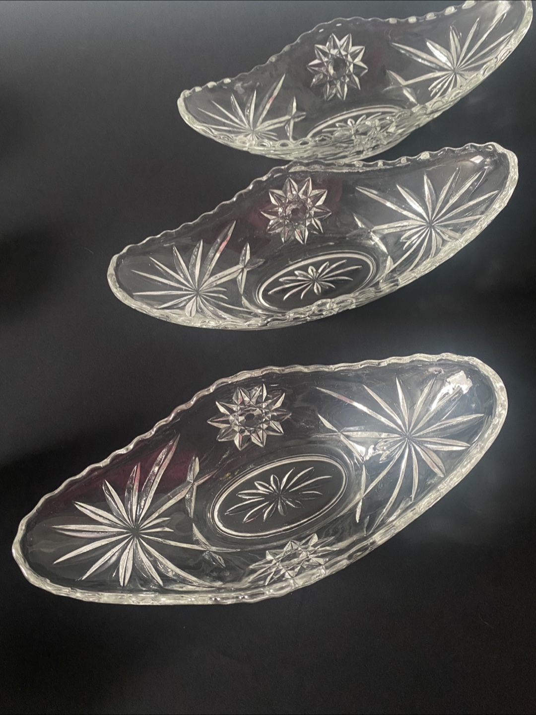 Vintage Crystal Serving Dishes