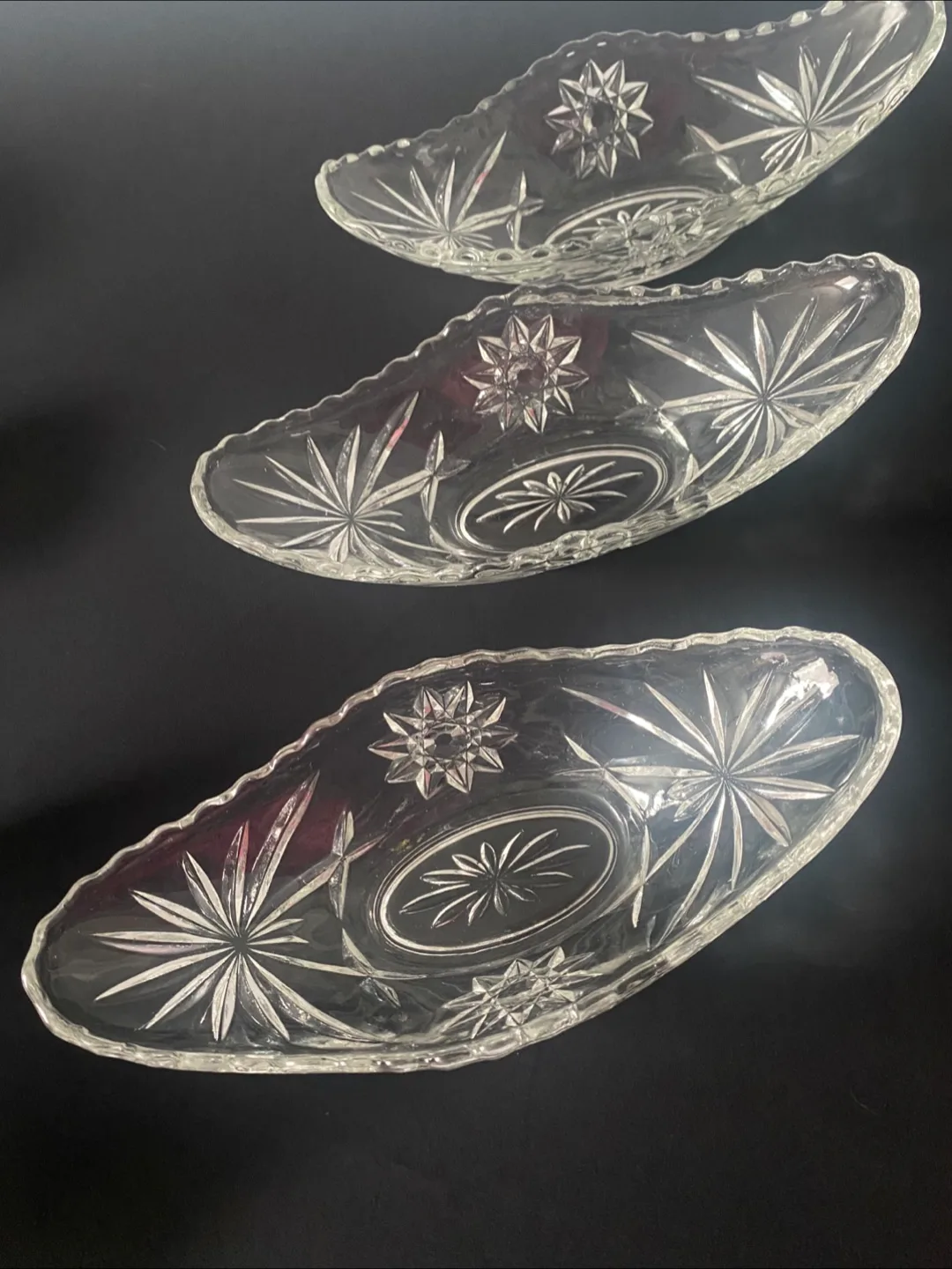 Vintage Crystal Serving Dishes