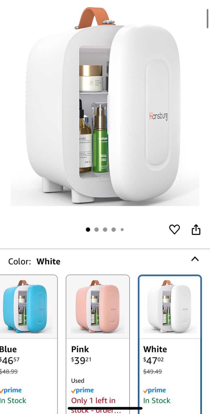 4L Portable Mini Fridge - White - photo 5